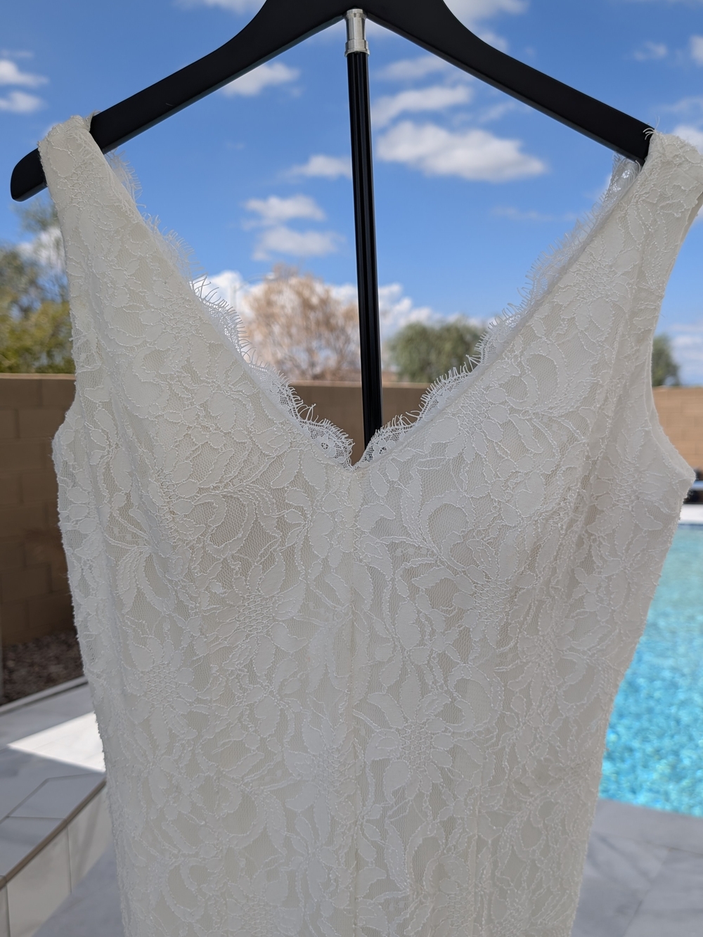 Wedding Dress from the DB Studio collection by David's Bridal Ivory Size 14
